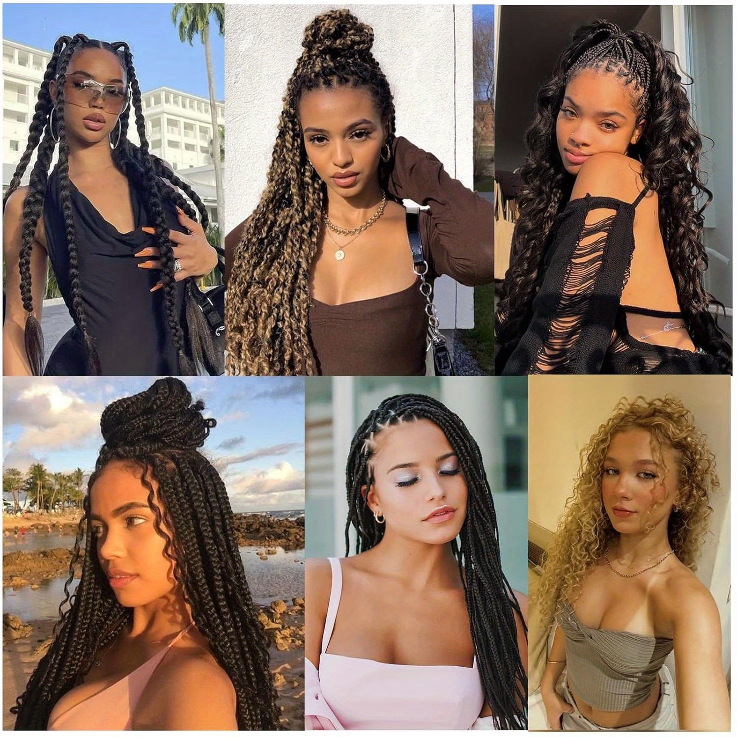 8pcs Black Pre-Stretched Braiding Hair for Women - Y2K Style Straight Texture Synthetic Hair for Boho Twist Crochet Braids, Professional Hairpiece for Braids, Braiding Hair Accessories, Y2K Hair Style, Highquality Hair