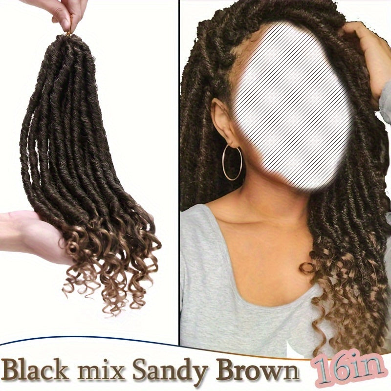 3Packs Goddess Box Braids Crochet Hair, 50.8 cm 40.64 cm Solid Ombre Boho Crochet Twist Braids Faux Locs With Curly Ends Dreadlocks 24 Strands/ Bulks For Black Women, Bohomian Box Braids Crochet Butterfly Locks Hair Extensions Soft Re-Looped
