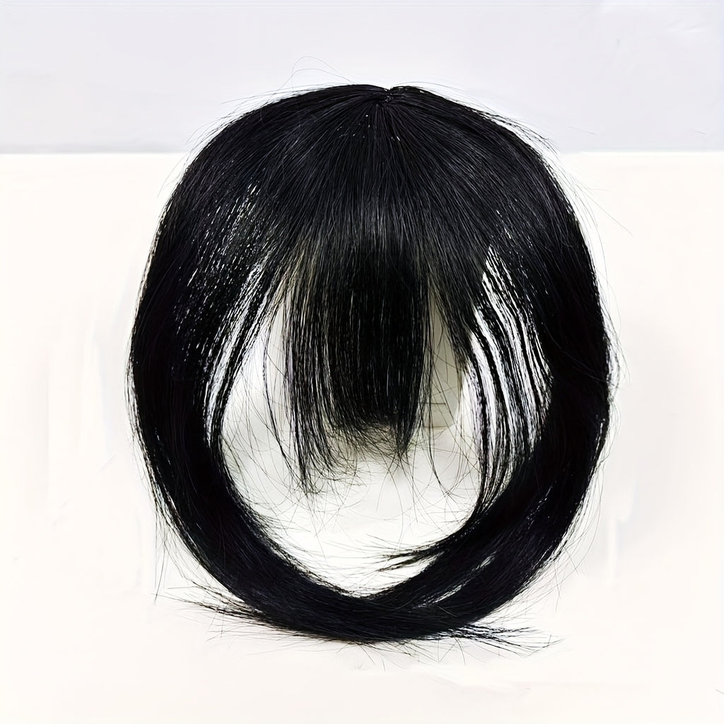 Clip-in Bangs 100% Human Hair Fringe Clip on Natural Hair Extensions Daily Party Fringe French Clip In Thick Natura Full Bangs