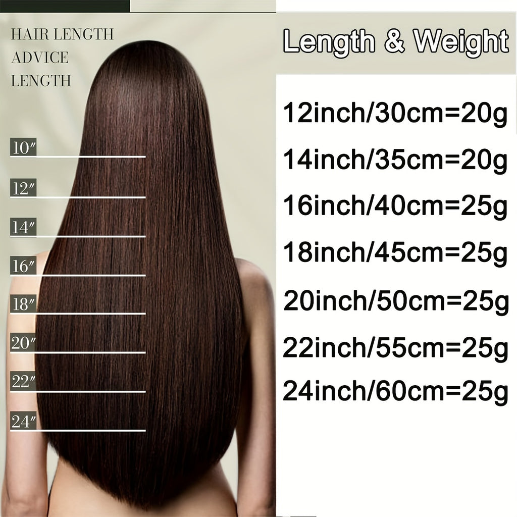 25g/pack 10pcs Tape In Hair Extensions Human Hair Real Human Hair Tape In Extensions Straight Skin Weft100% Remy Seamless Human Hair Extensions For Women 30.48-60.96 cm