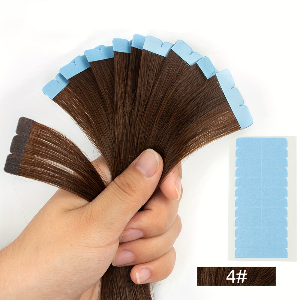 Invisible Seamless Tape-In Hair Extensions Ranging from 12 to 50.8 cm with Double-Sided Mini Tape.