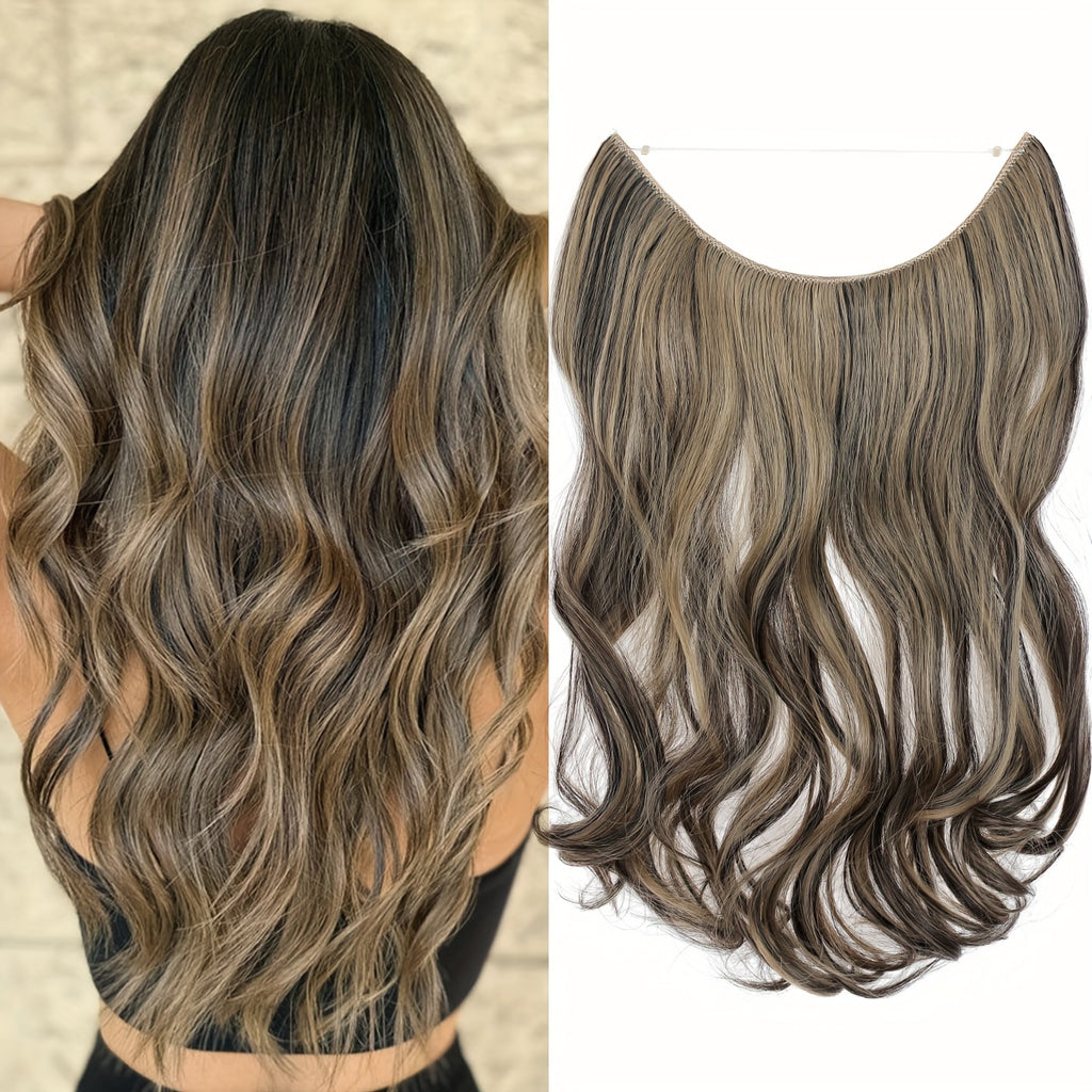 Hair Extensions Invisible Hair Extensions Secret Hidden Wire Long Curly Hair Pieces For Women Synthetic Halloween Christmas