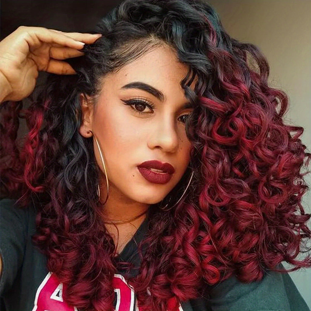 4 Packs Curl Crochet Hair Short Curly Crochet Hair For Women Water Wave Beach Curl Deep Twist Crochet Braids Synthetic Braiding Hair Extensions