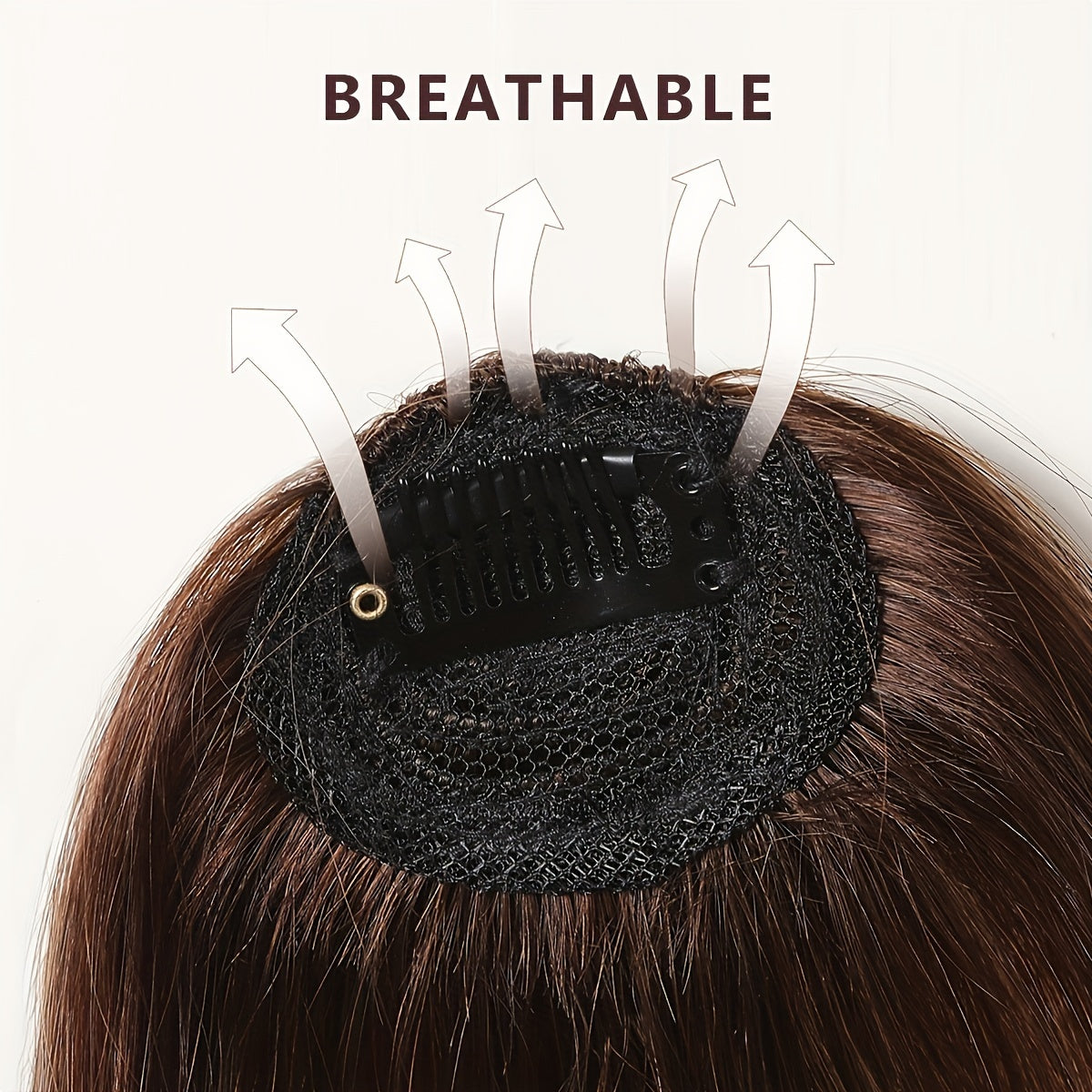 100% Human Bangs Hair Clip in Bangs Real Human Hair Wispy Bangs Hair Length 10.16 cm Net Weight 9 grams Hairpieces for Women Clip on Air Bangs Flat Neat Bangs Hair Extension for Daily Wear Natural Soft