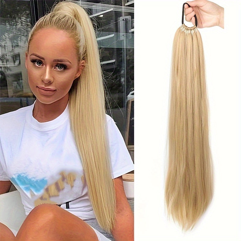 Braided Ponytail Synthetic Clip In Hair Extensions Elegant Natural Looking for Daily Use Hair Accessories, Hair Clips