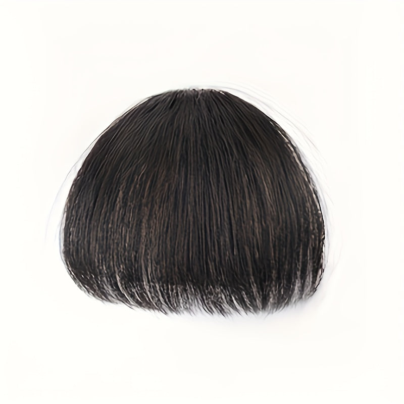 Chic Clip-In Bangs for Women - Straight, Natural Look with Temples | Versatile Hairpiece for All Hair Types