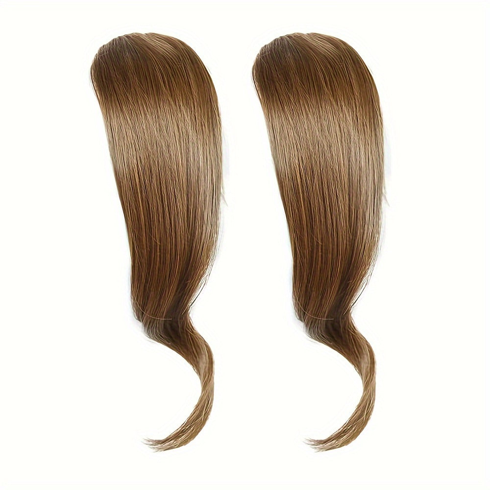 Side Hair Bangs 100% Human Hair Clip In Hair Extensions Elegant For Daily Use Cosplay Party Hair Bangs Valentine Gift - Style: Elegant; Gender: Women; Curl: Body Wave; Hair Material: Human Hair