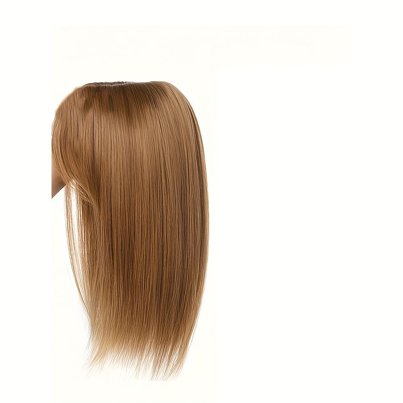 35.56cm Hair Toppers for Women with Thinning Hair Synthetic Clip in Hair Pieces Large Base Wiglets with Bangs Hair Extension Hairpieces Synthetic Straight Hair pieces with Bangs