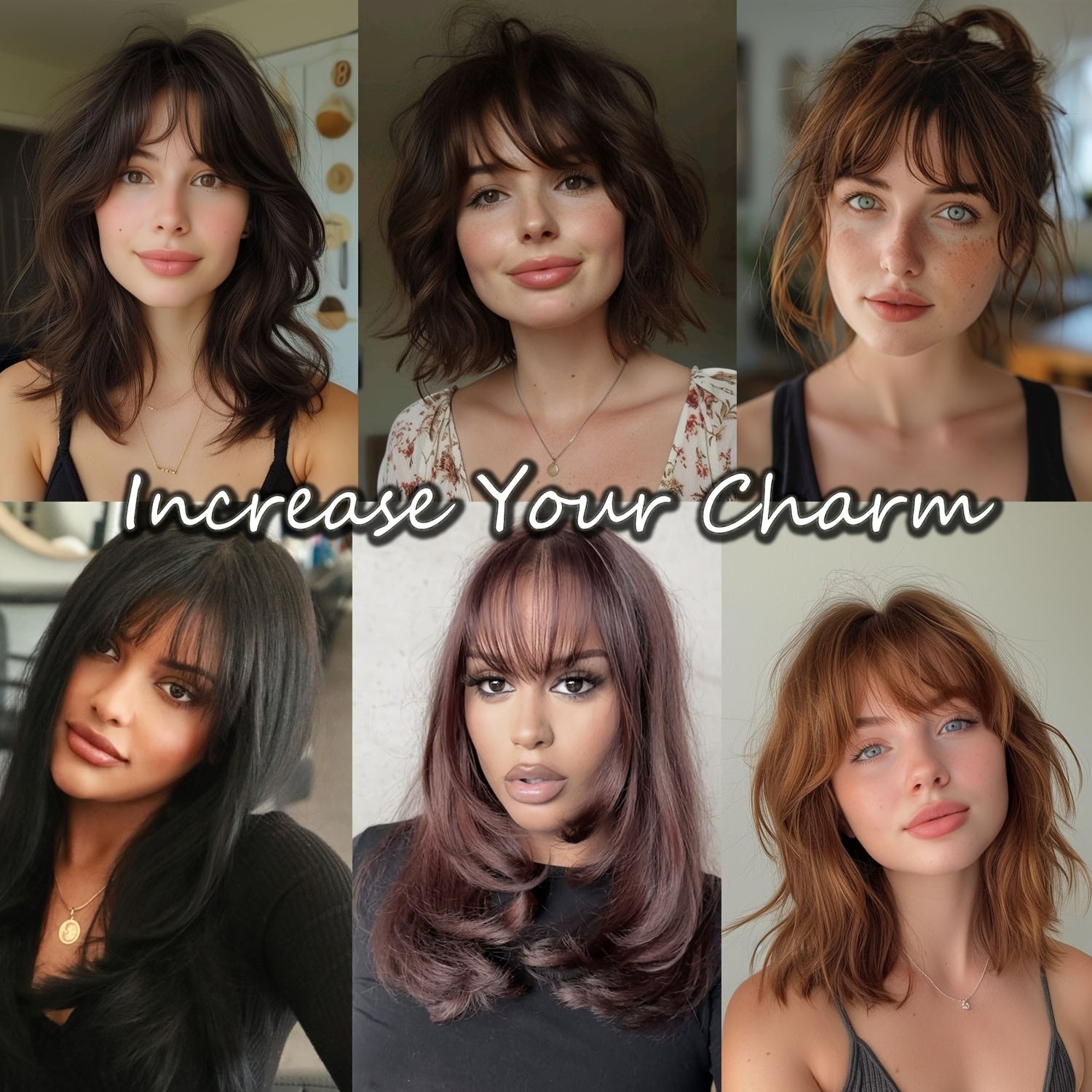 100% Real Hair Clip Style Bangs with Storage Box, Thin Bangs Clip Style Air Bangs, Sideburns and Fine Bangs Hair Extension Suitable for Women's Daily Use Hair Accessories