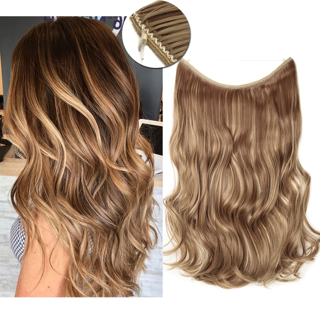 Hair Extensions Invisible Hair Extensions Secret Hidden Wire Long Curly Hair Pieces For Women Synthetic Halloween Christmas