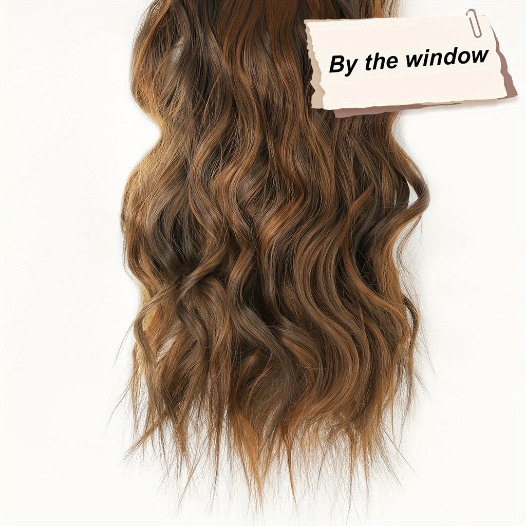 YUSULAXI Body Wave Heat Resistant High Temperature Fiber Hair Extension, 22 Inch Long, Ombre Color, for Women