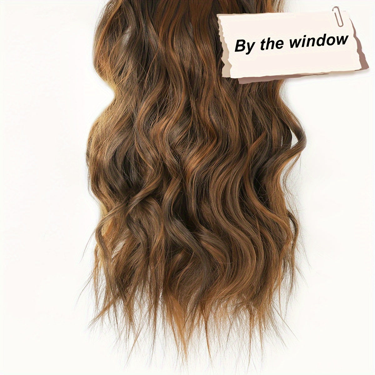 YUSULAXI Body Wave Heat Resistant High Temperature Fiber Hair Extension, 22 Inch Long, Ombre Color, for Women