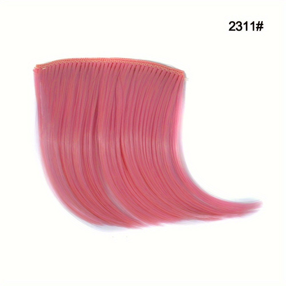 Colorful Fake Air Bangs Hair Clip-In Extension Synthetic Fiber Fringe False Hairpiece For Women For Music Festival Halloween Christmas
