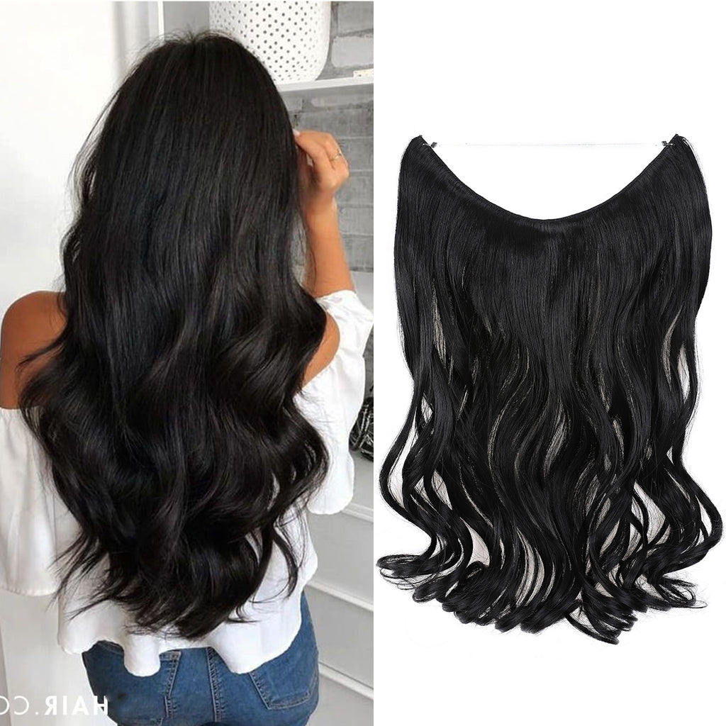 Hair Extensions Invisible Hair Extensions Secret Hidden Wire Long Curly Hair Pieces For Women Synthetic Halloween Christmas