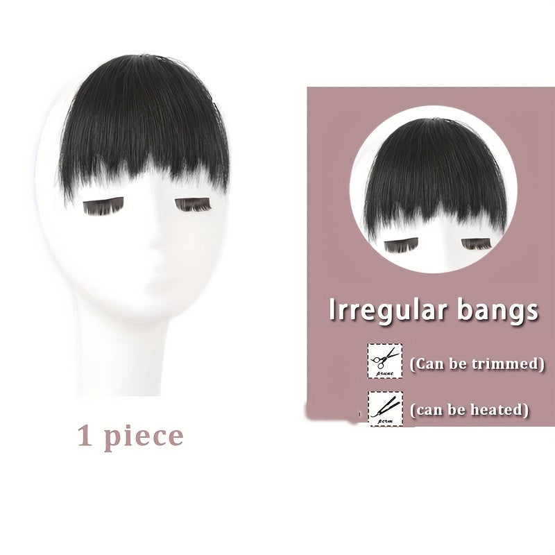 Clip In Bangs Hair Extensions Synthetic Fringe Bangs With Temples For Women Fake Bangs Hairpieces For Daily Wear Hair Accessories Halloween Christmas