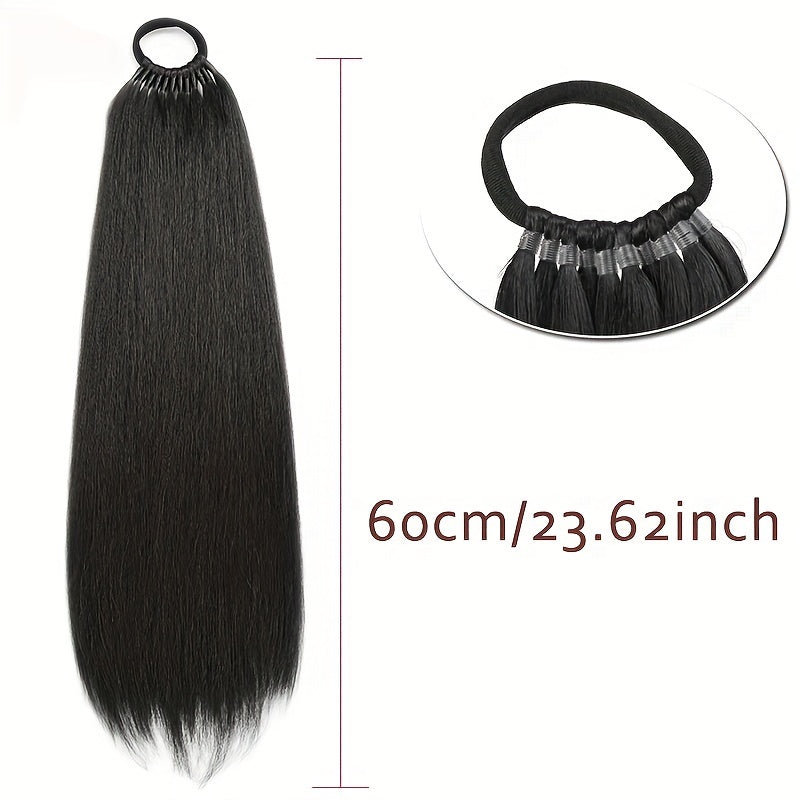 Braided Ponytail Synthetic Clip In Hair Extensions Elegant Natural Looking for Daily Use Hair Accessories, Hair Clips