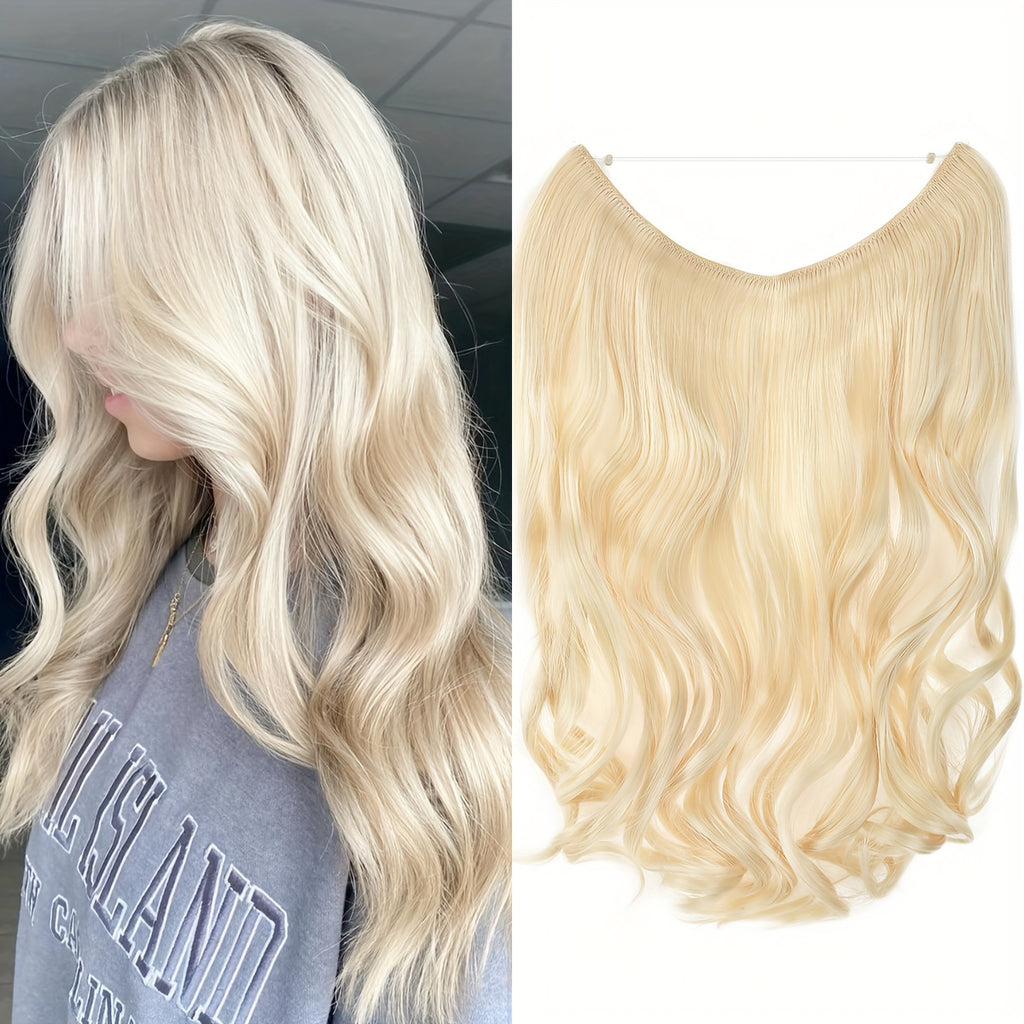 Hair Extensions Invisible Hair Extensions Secret Hidden Wire Long Curly Hair Pieces For Women Synthetic Halloween Christmas
