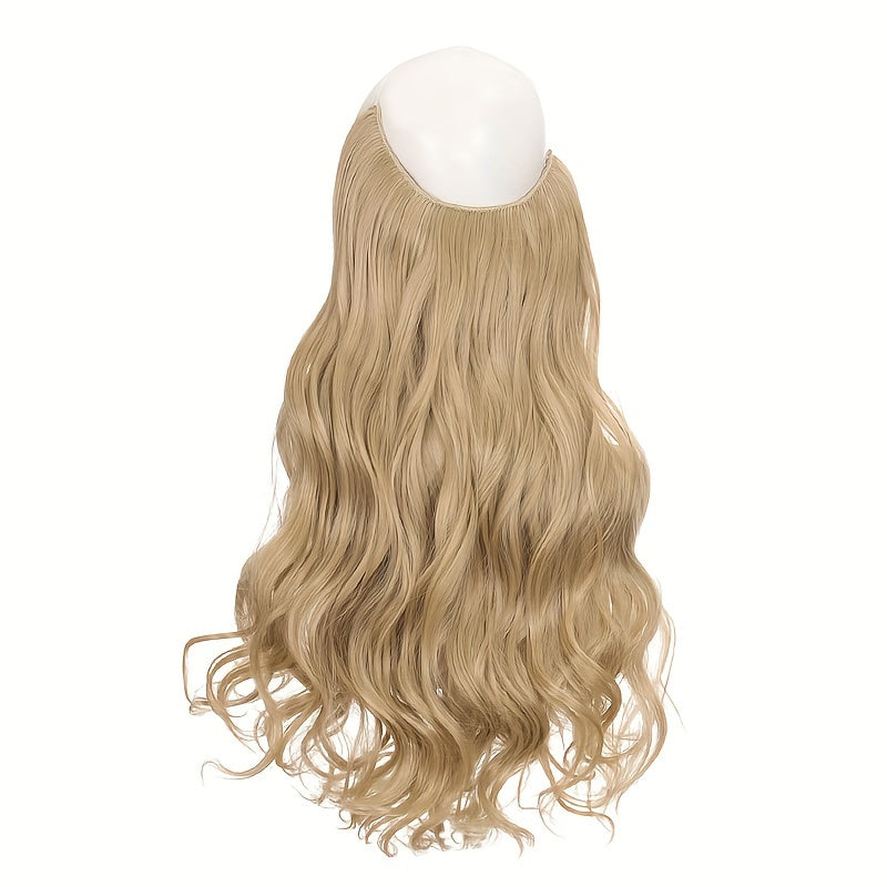 Invisible Wire Women's Hair Extensions - Easy-Clip Curly Synthetic Hairpieces, Comfortable & Natural-Looking for Full-Body Curls