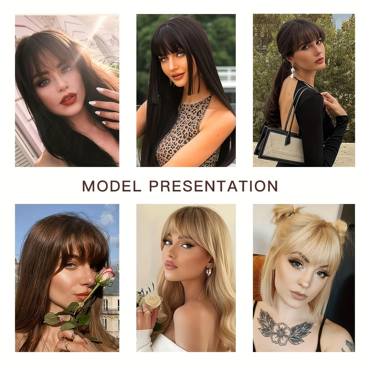 100% Human Bangs Hair Clip in Bangs Real Human Hair Wispy Bangs Hair Length 10.16 cm Net Weight 9 grams Hairpieces for Women Clip on Air Bangs Flat Neat Bangs Hair Extension for Daily Wear Natural Soft