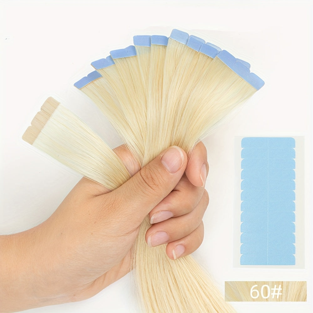Invisible Seamless Tape-In Hair Extensions Ranging from 12 to 50.8 cm with Double-Sided Mini Tape.