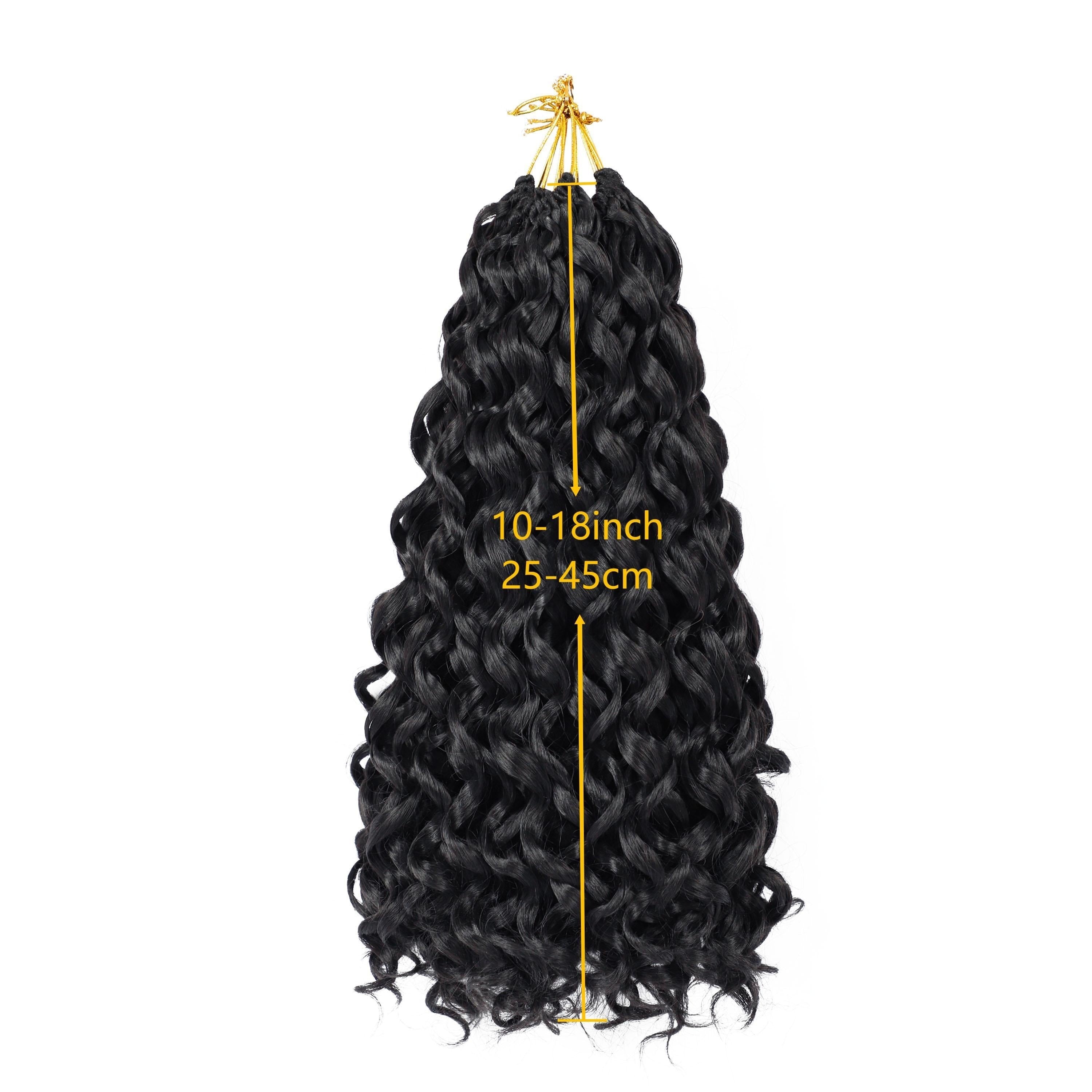 4 Packs Curl Crochet Hair Short Curly Crochet Hair For Women Water Wave Beach Curl Deep Twist Crochet Braids Synthetic Braiding Hair Extensions