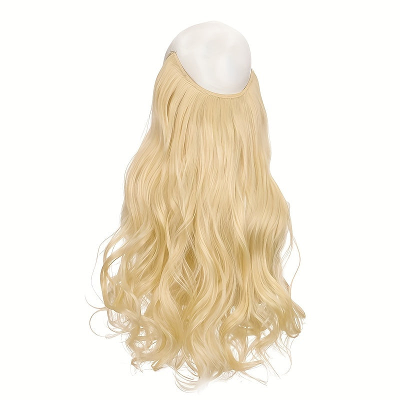 Invisible Wire Women's Hair Extensions - Easy-Clip Curly Synthetic Hairpieces, Comfortable & Natural-Looking for Full-Body Curls