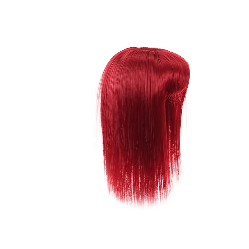 35.56cm Hair Toppers for Women with Thinning Hair Synthetic Clip in Hair Pieces Large Base Wiglets with Bangs Hair Extension Hairpieces Synthetic Straight Hair pieces with Bangs