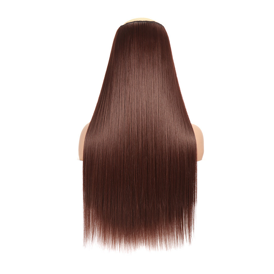 Natural Looking Long Straight Synthetic Hair Extensions - 1 pc Clip In Hair Pieces for Women Daily Use Hair Clips Hair Accessories Halloween Christmas