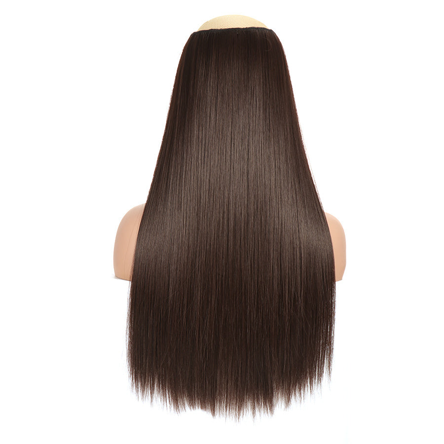 Natural Looking Long Straight Synthetic Hair Extensions - 1 pc Clip In Hair Pieces for Women Daily Use Hair Clips Hair Accessories Halloween Christmas