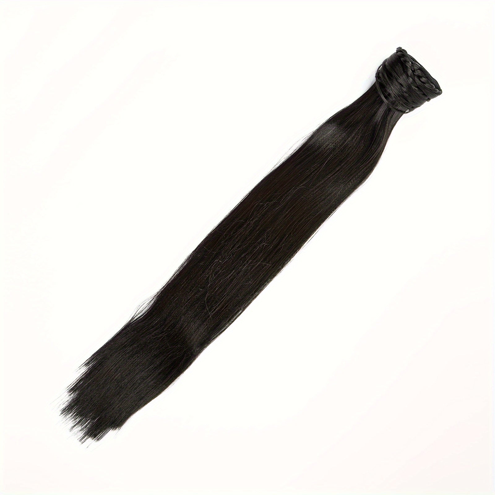 Elegant Straight Ponytail Hair Extension for Women, Synthetic Clip-In Tail Hairpiece, Versatile Accessory for All - Fashion Fiber Chic Ponytail Extension