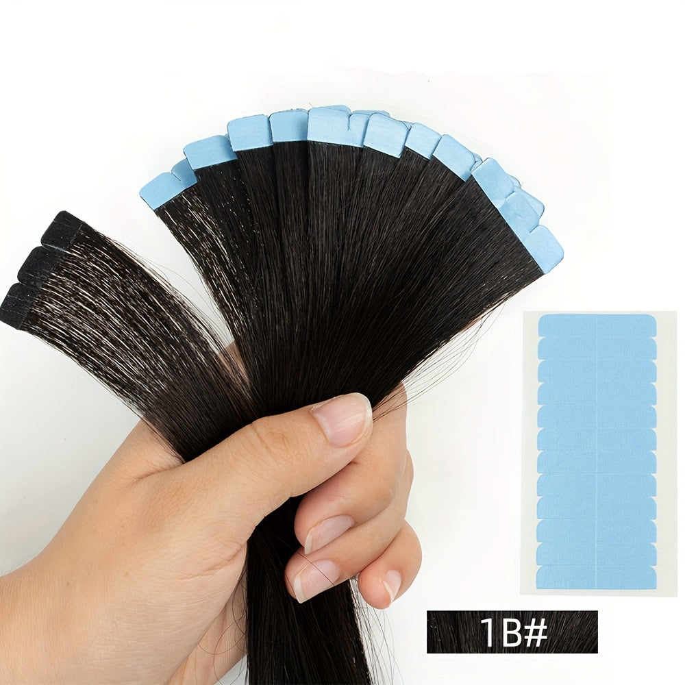 Invisible Seamless Tape-In Hair Extensions Ranging from 12 to 50.8 cm with Double-Sided Mini Tape.