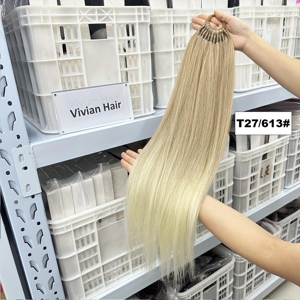 [Yaki Straight Ponytail] 28-Inch Yaki Straight High-Temperature Synthetic Ponytail Extension | Elastic Rubber Band Attachment | Versatile & Durable for Daily Use, Ponytail Hair Extensions