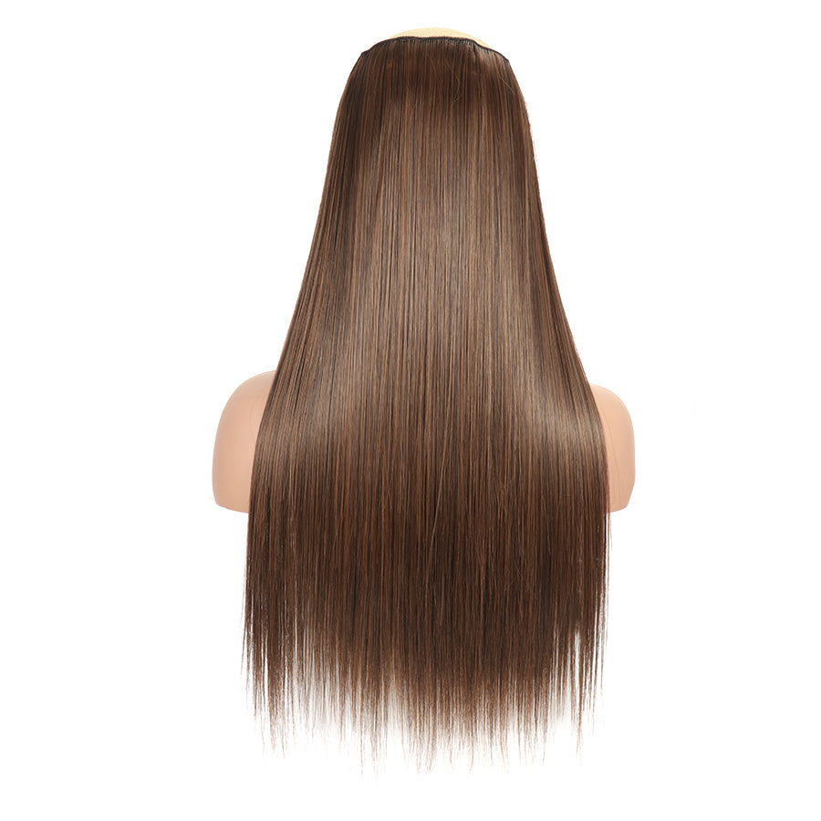 Natural Looking Long Straight Synthetic Hair Extensions - 1 pc Clip In Hair Pieces for Women Daily Use Hair Clips Hair Accessories Halloween Christmas