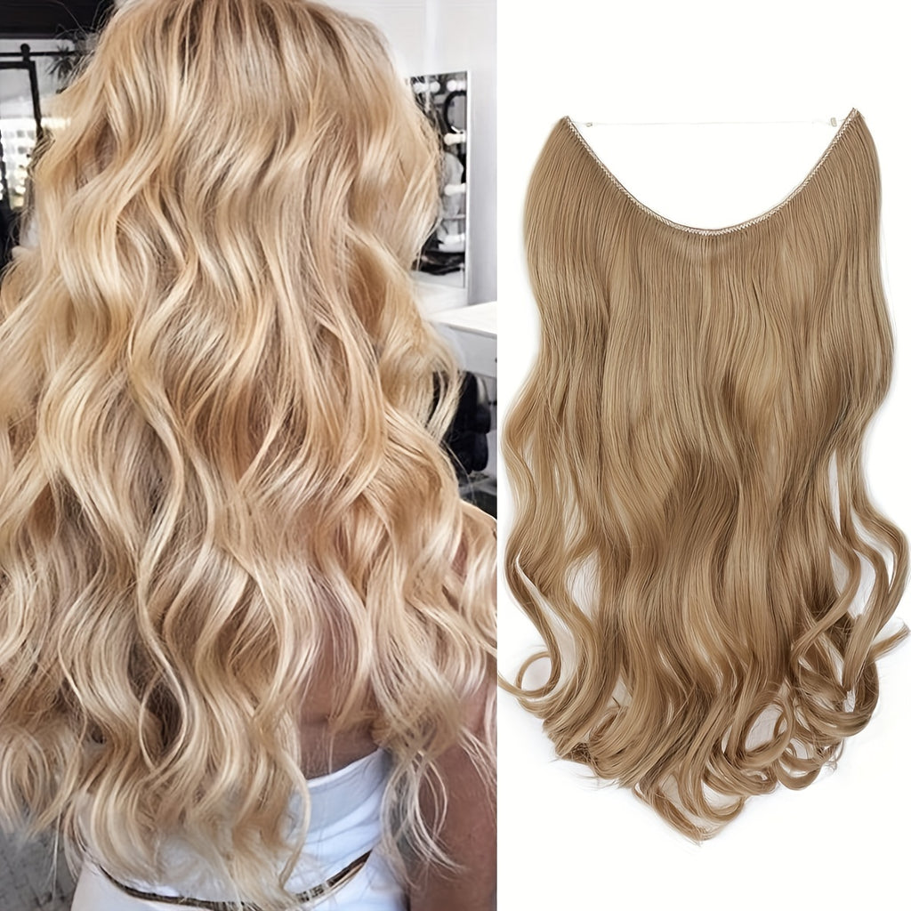 Hair Extensions Invisible Hair Extensions Secret Hidden Wire Long Curly Hair Pieces For Women Synthetic Halloween Christmas