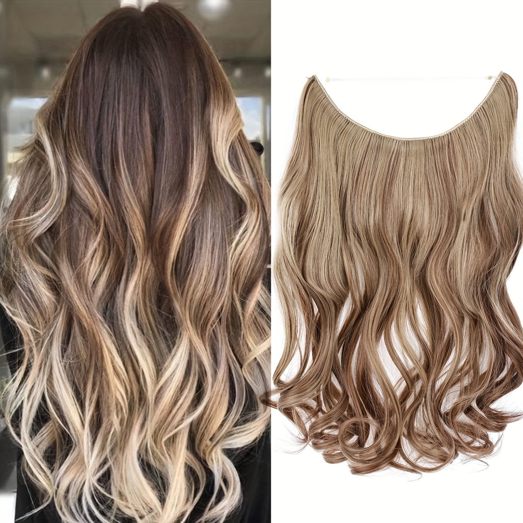 Hair Extensions Invisible Hair Extensions Secret Hidden Wire Long Curly Hair Pieces For Women Synthetic Halloween Christmas