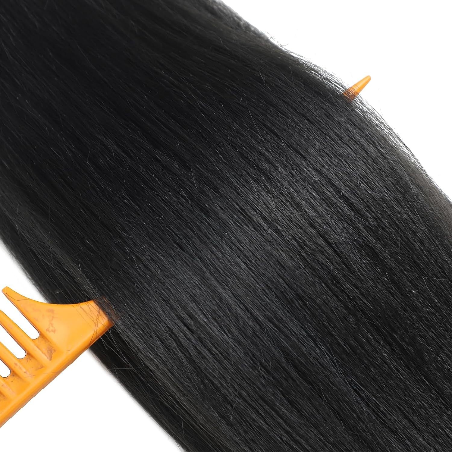 8pcs Black Pre-Stretched Braiding Hair for Women - Y2K Style Straight Texture Synthetic Hair for Boho Twist Crochet Braids, Professional Hairpiece for Braids, Braiding Hair Accessories, Y2K Hair Style, Highquality Hair