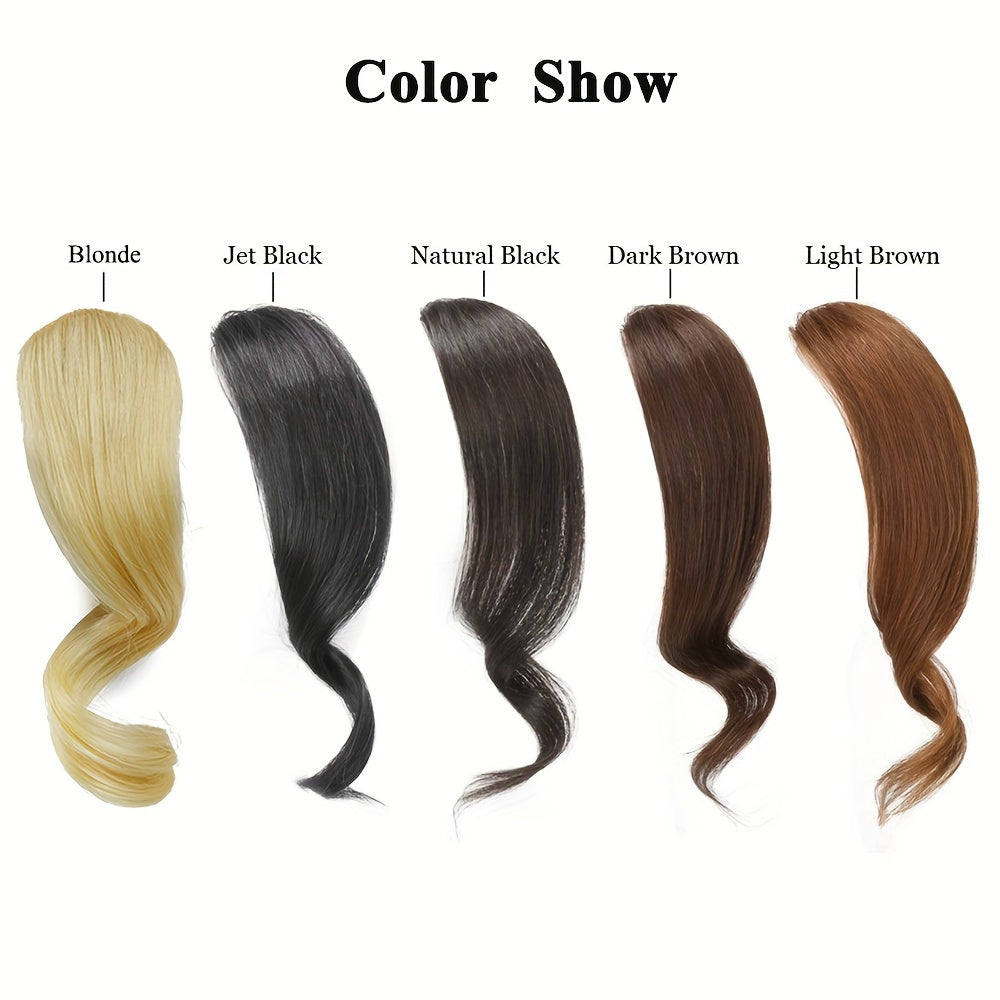 Side Hair Bangs 100% Human Hair Clip In Hair Extensions Elegant For Daily Use Cosplay Party Hair Bangs Valentine Gift - Style: Elegant; Gender: Women; Curl: Body Wave; Hair Material: Human Hair