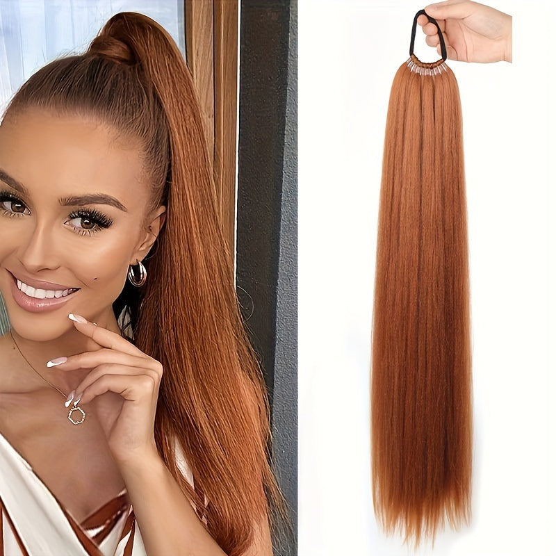 Braided Ponytail Synthetic Clip In Hair Extensions Elegant Natural Looking for Daily Use Hair Accessories, Hair Clips