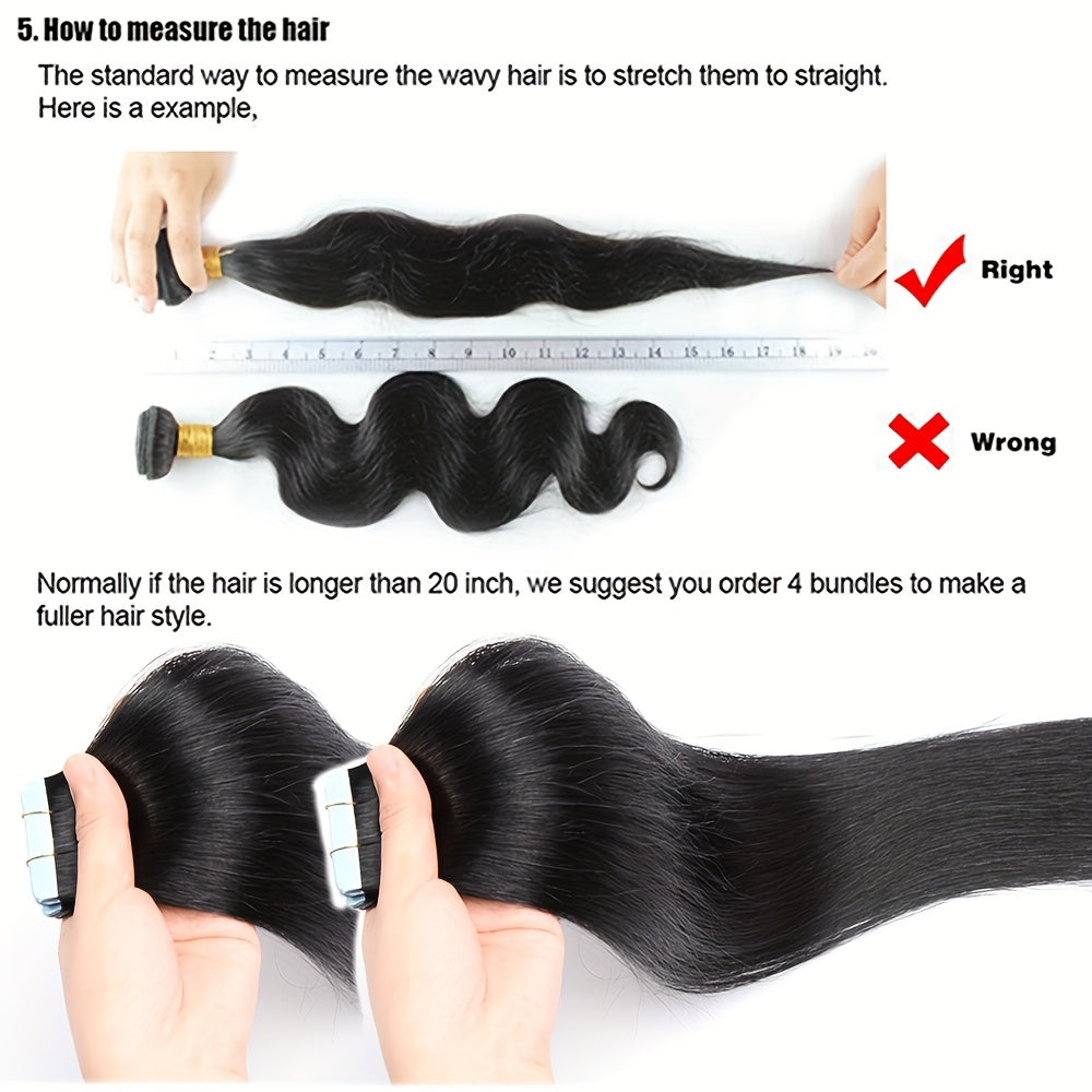 10pcs/1 Pack Straight Real Human Hair Tape In Extensions Straight Smooth Hair Extensions 40.64cm-60.96cm Natural Popular Blonde Color Human Hair Extneisons For Women, Versatile Use For Ewedding, Party, Brithday, Fesitival To Add Volumn And Length.