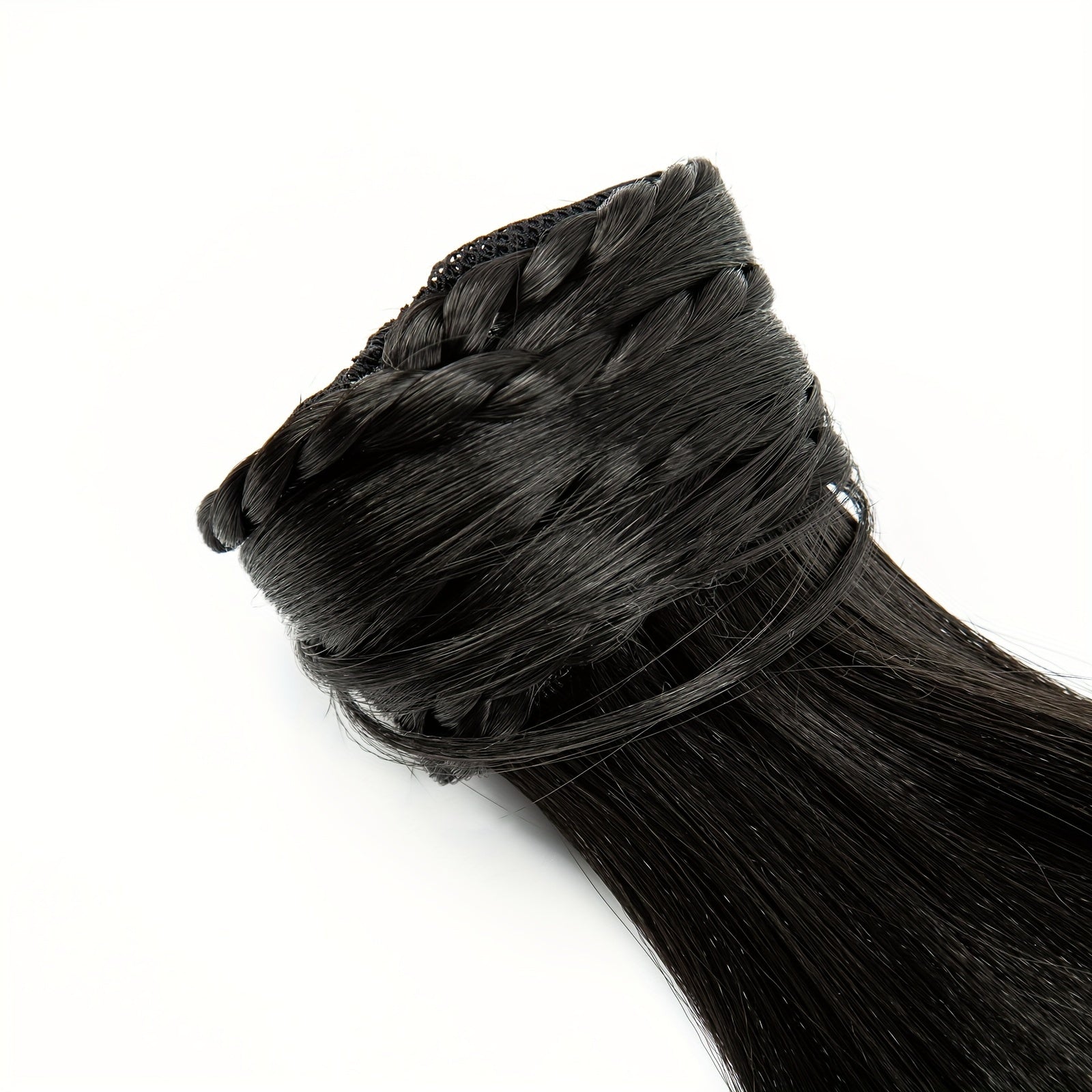 Elegant Straight Ponytail Hair Extension for Women, Synthetic Clip-In Tail Hairpiece, Versatile Accessory for All - Fashion Fiber Chic Ponytail Extension