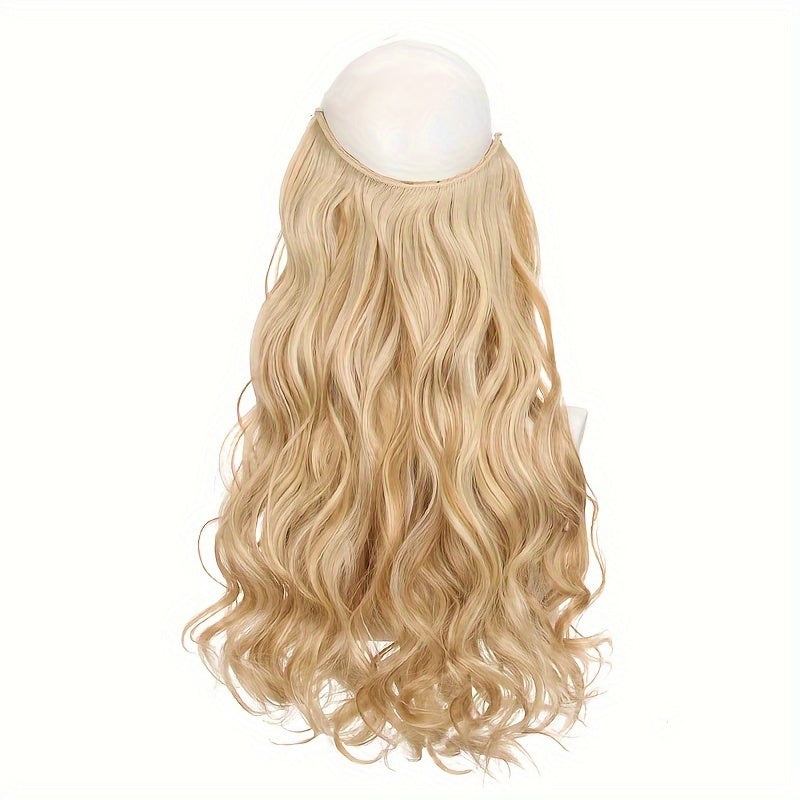 Invisible Wire Women's Hair Extensions - Easy-Clip Curly Synthetic Hairpieces, Comfortable & Natural-Looking for Full-Body Curls