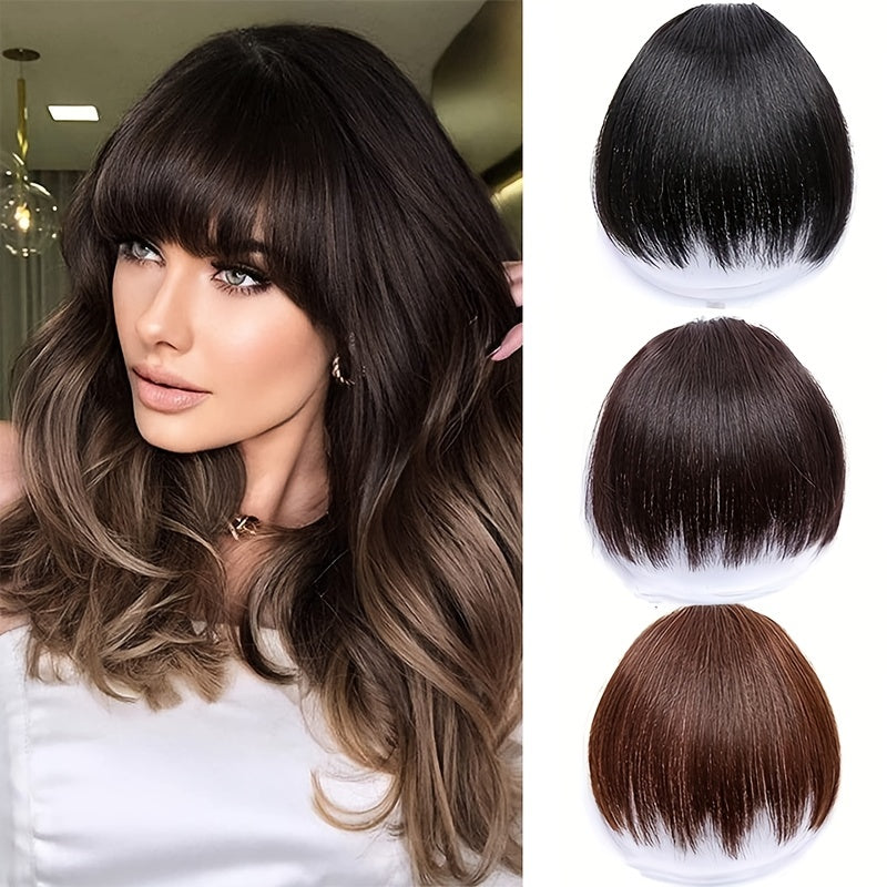 Clip In Bangs Hair Extensions Synthetic Fringe Bangs With Temples For Women Fake Bangs Hairpieces For Daily Wear Hair Accessories Halloween Christmas