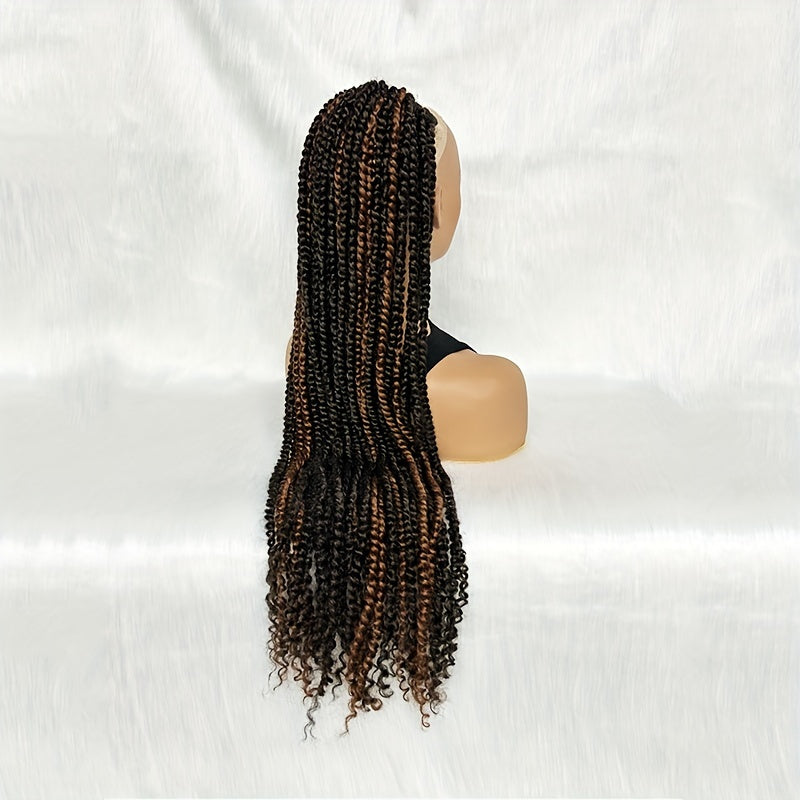 Elegant Long Braided Ponytail Extension for Women - Soft Synthetic Hairpiece with Drawstring, Versatile & Natural-Looking, Perfect for Daily Wear and Parties