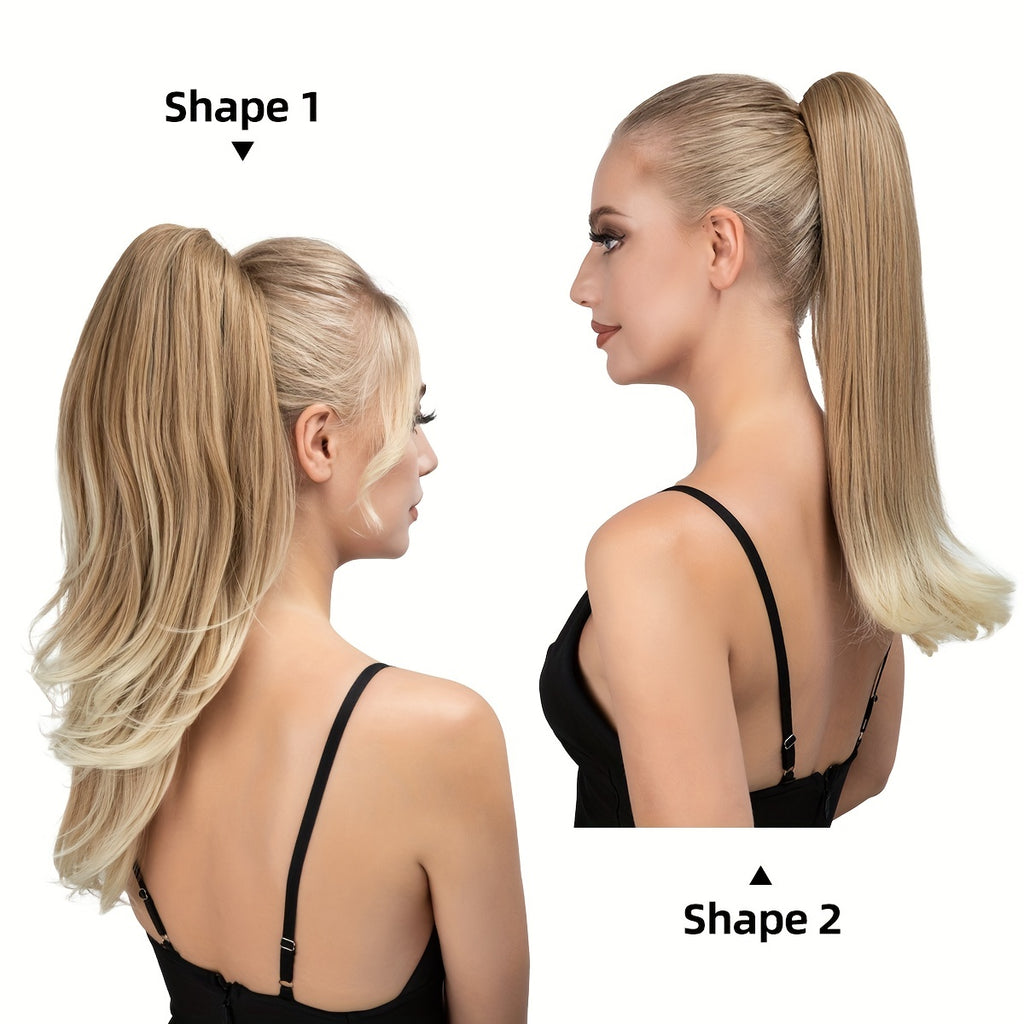 180° Rotating Claw Clip Ponytail Extension for Women - Easy-to-Wear Synthetic Curly Wave Hairpiece, Natural Look with High-Temperature Fiber, Versatile Styling for All Hair Types, Versatile Hairpiece | Curly Wave Design | Secure Fit Clip