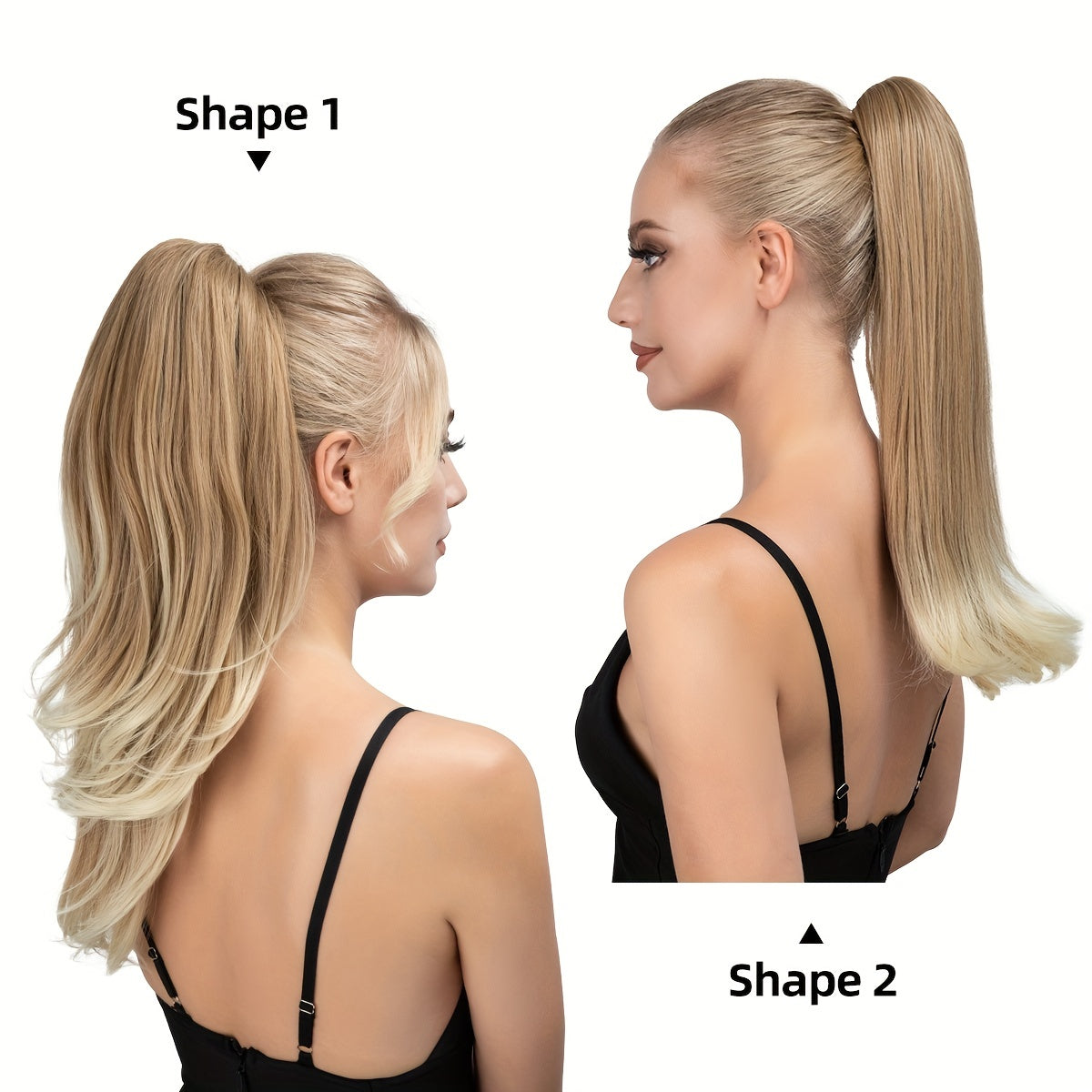 180° Rotating Claw Clip Ponytail Extension for Women - Easy-to-Wear Synthetic Curly Wave Hairpiece, Natural Look with High-Temperature Fiber, Versatile Styling for All Hair Types, Versatile Hairpiece | Curly Wave Design | Secure Fit Clip