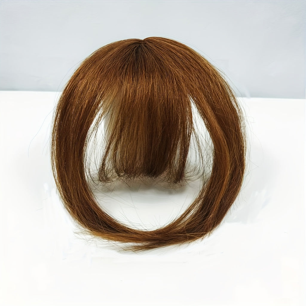 Clip-in Bangs 100% Human Hair Fringe Clip on Natural Hair Extensions Daily Party Fringe French Clip In Thick Natura Full Bangs