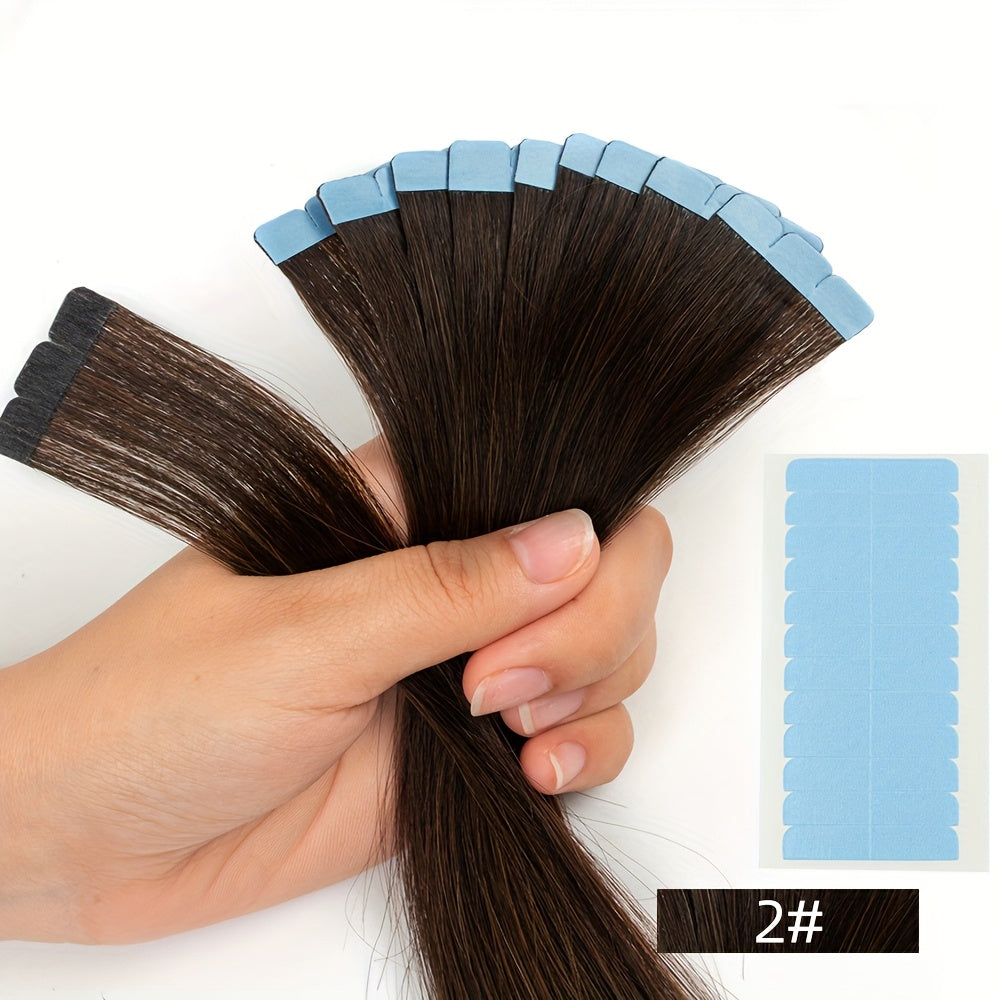 Invisible Seamless Tape-In Hair Extensions Ranging from 12 to 50.8 cm with Double-Sided Mini Tape.