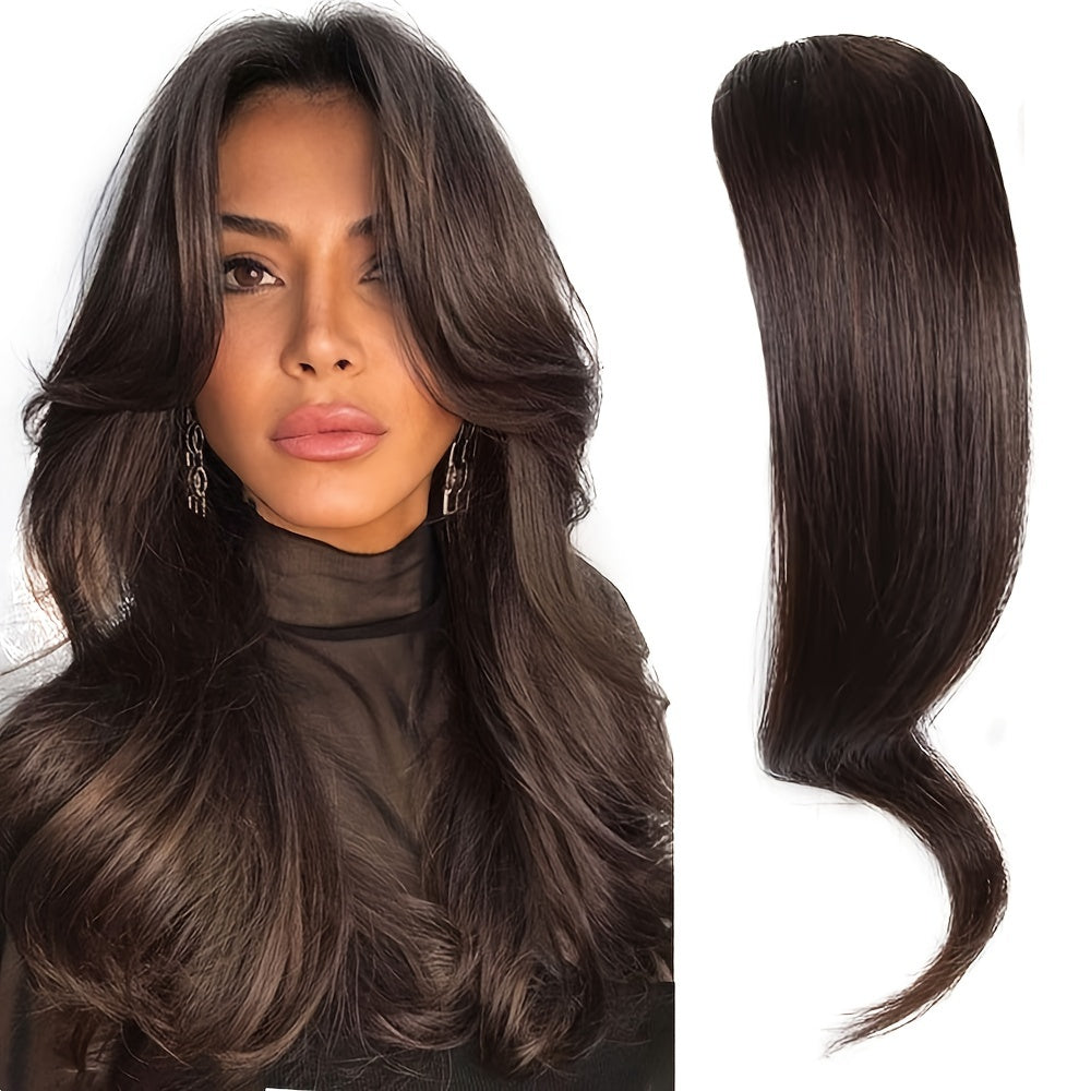 Side Hair Bangs 100% Human Hair Clip In Hair Extensions Elegant For Daily Use Cosplay Party Hair Bangs Valentine Gift - Style: Elegant; Gender: Women; Curl: Body Wave; Hair Material: Human Hair