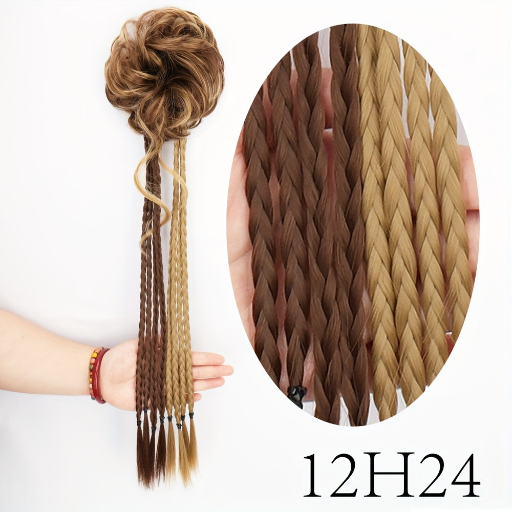 Women'S Silvery Gray Long Braid Ponytail Extension - High Temperature Fiber, Natural Look, Easy Attach, Everyday Synthetic Hairpiece for Women, Ponytail Extensio
