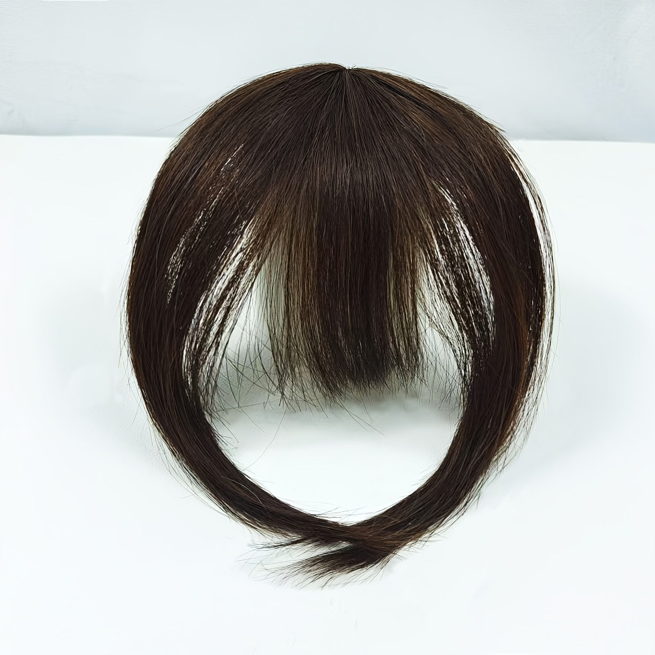 Clip-in Bangs 100% Human Hair Fringe Clip on Natural Hair Extensions Daily Party Fringe French Clip In Thick Natura Full Bangs